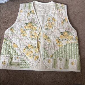 Floral Quilted Vest 906